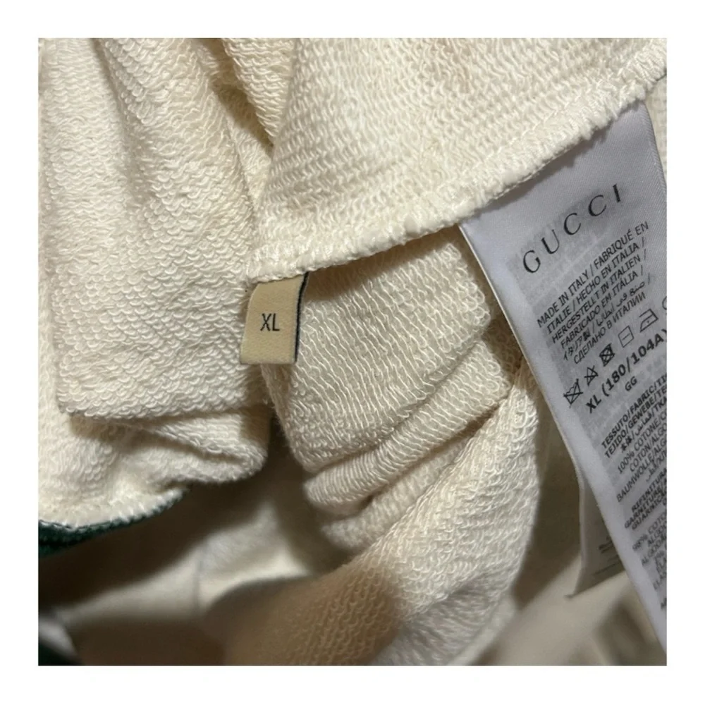 Gucci cotton jersey cardigan with Web detail size XL made in Italy